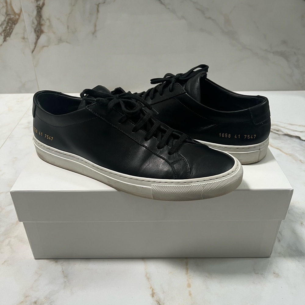 Common Projects, black, good condition, size 41EU (9US)